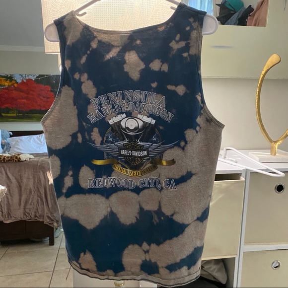 Vintage Tie Dye Harley Davidson Tank - Picture 4 of 5